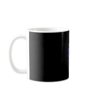 blue-flaming-skull-coffee mug by sweetmomcindy