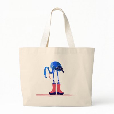 Blue Flamingo Bag by aradovan