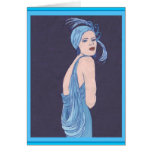 Blue Flapper Card