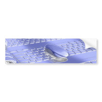 Blue flight bumper sticker
