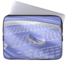 Blue flight laptop computer sleeve