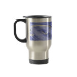 Blue flight coffee mug