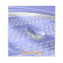 Blue flight notepad