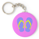 Blue Flip-Flop Keychains