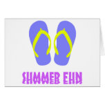 Blue Flip Flops Greeting Cards