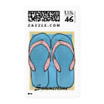 Blue Flip Flops Postage