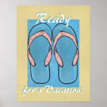 Blue Flipflops Poster