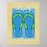 Blue Flipflops Poster