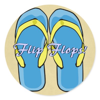 Blue Flipflops Sticker by Customizables