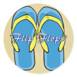 Blue Flipflops Sticker