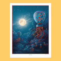 Blue Floaters Print