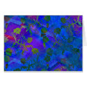 Blue Floral Abstract cards