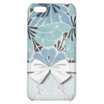 blue floral art nouveau design cover for iPhone 5C