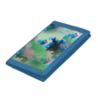 Blue Floral Artistic Wallet