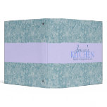 Blue Floral Binder