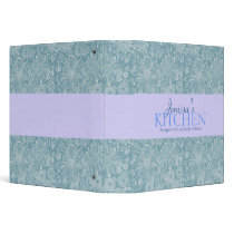 Blue Floral Binder