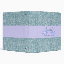 Blue Floral Binder