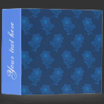 Blue floral binders