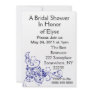 Blue Floral Burst Bridal Shower Invitations