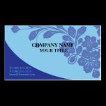 Blue Floral Card business cards