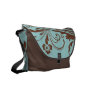 Blue Floral Chic Commuter Bags