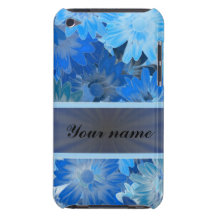 Blue Floral Daisy Pattern iPod Touch Case-Mate Case