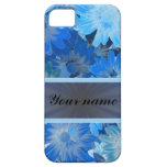 Blue Floral Daisy Pattern iPhone 5 Cases