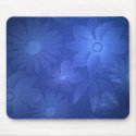 Blue Floral Deco Mousepad
