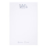 Blue Floral Dot Wedding Stationery