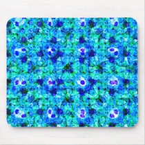 Blue Floral Mousepad
