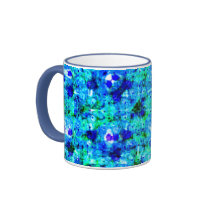 Blue Floral Mugs