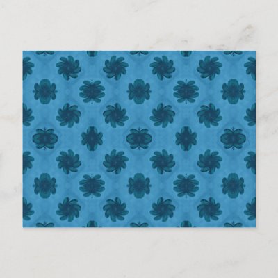 blue flower wallpaper. Dark lue flower pattern on a