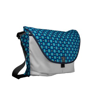 Blue Floral Pattern rickshawmessengerbag