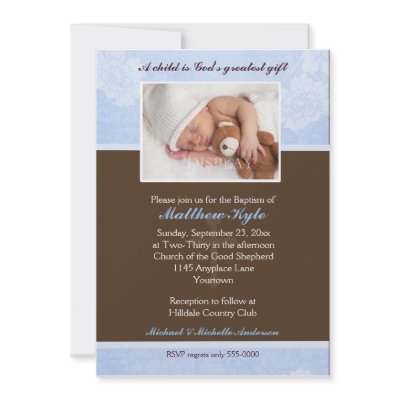 photo baptism invitation