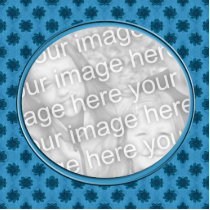 blue floral photo frame photo cut outs
