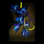 Blue Floral Print posters