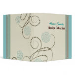 Blue Floral recipe binder