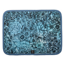 Blue Floral Rickshaw Folio Organizer