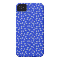Blue Floral Sequel iPhone 4/4S Barely There Case Case-mate Iphone 4 Cases