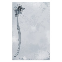 Blue Floral Stationery