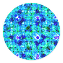 Blue Floral Stickers