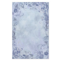 Blue Floral Swirls stationery by uniqueprints Blue Floral Swirls stationery