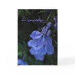 Blue Floral Sympathy Card