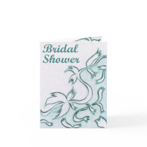 Blue Floral Wedding Invitation cards
