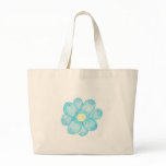 Blue Flower 2 Canvas Bag
