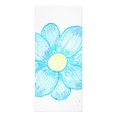 Blue Flower 2 Rack Card Design by eelkat