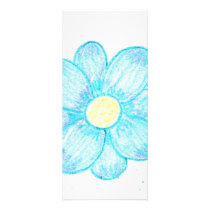 Blue Flower 2 Rack Card Design