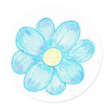 Blue Flower 2 Stickers