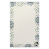Blue Flower Birdhouse-Stationary Personalized Stationery