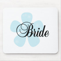 Blue Flower Bride mousepads by weddingsareus Blue Flower Bride mousepads